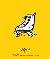 스포츠 포스터 / 손으로 그린 스포츠 그림