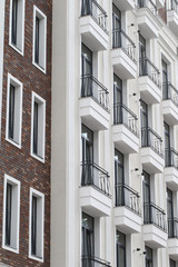 Fototapeta premium Modern building with classic architectural elements
