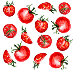 tomato water colour 