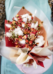 nice bouquet in the hands