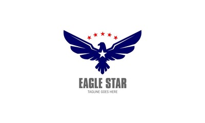 Obraz premium Logo wektor Eagle Star