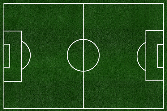 Football field background. Green field scheme for soccer