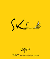 스포츠 포스터 / 손으로 그린 스포츠 그림