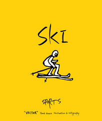 스포츠 포스터 / 손으로 그린 스포츠 그림