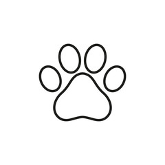 Animal Paw Vector Icon