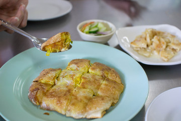 Crab Mataba. Muslim and Indian food.