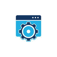 Gear Folder Logo Icon Design