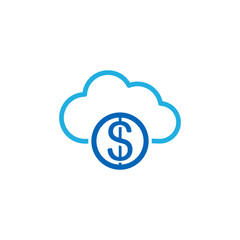 Cloud Money Logo Icon Design