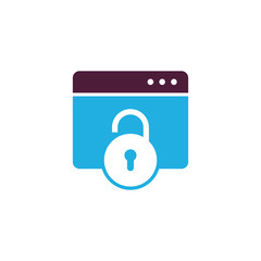 Lock Folder Logo Icon Design