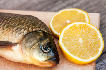 Fresh carp for tasty meal