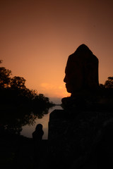 CAMBODIA SIEM REAP ANGKOR THOM SOUTH GATE