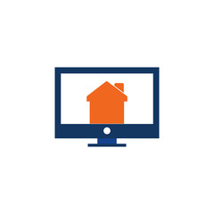Home Internet Logo Icon Design