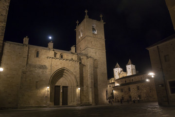 Square in the historic center of the city of Cáceres