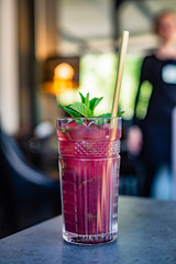 summer lemonade in the cafe