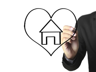 Hand drawing  house