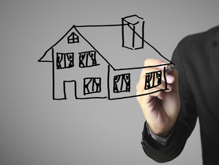 Hand drawing  house