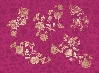 traditional paisley floral designs, Rajasthan, royal India