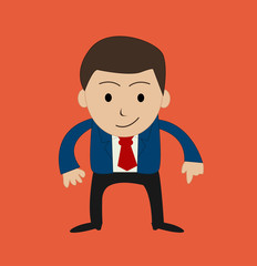 funny cartoon office businessman