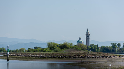 Sanctuary in the lagoon. Between religion and nature. Barbana, Grado
