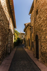 Naklejka premium Assisi street italy