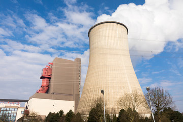 building of mine with cool tower