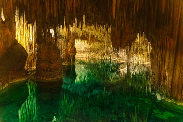Famous Cuevas del Drach in Mallorca Island, Spain © cristianbalate
