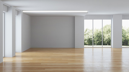 Modern house interior. Repairs. Gray interior. 3D rendering.