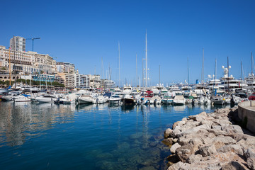 Fototapeta na wymiar Port in Monaco Principality