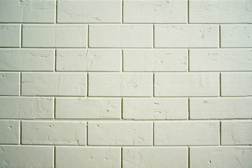 Brick wall white with scratches