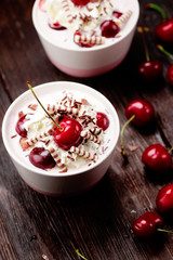 kirsch quark dessert