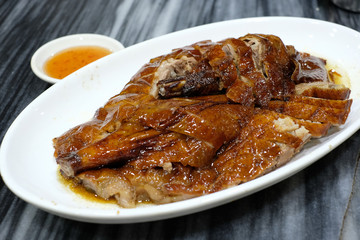 roasted duck with sauce
