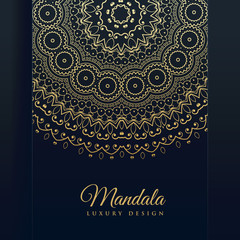 luxury golden mandala art vector background