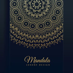luxury golden mandala art vector background