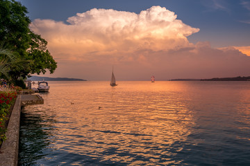 Obraz na płótnie Canvas Segelboote auf dem Bodensee