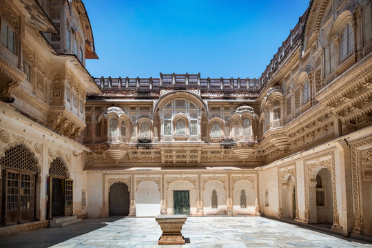 Mehrangarh fort at Jodhpur, Rajasthan, India. An UNESCO World heritage.