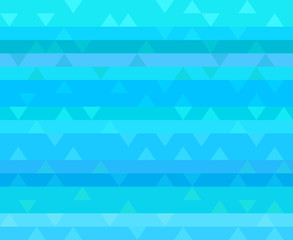 Multicolored pattern with horizontal lines. Striped seamless background with triangles. Geometric wallpaper of the surface. Print for polygraphy, banners and textiles