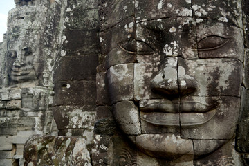 CAMBODIA SIEM REAP ANGKOR THOM BAYON TEMPLE