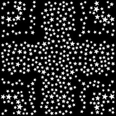 Abstract background with a cross of stars