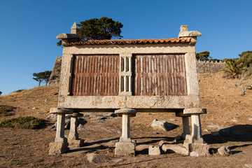 horreo, barn from galicia, spain
