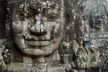 CAMBODIA SIEM REAP ANGKOR THOM BAYON TEMPLE