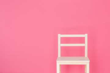 chear on pink bacground