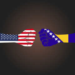 Conflict between countries: USA vs Bosnia and Herzegovina