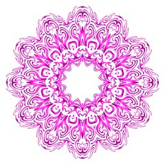 Flower mandala. Printable package decorative elements. Coloring page template. It is fantastic vector illustrations