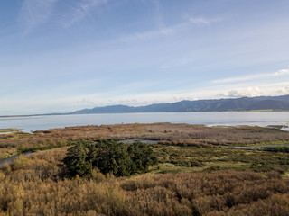 Lake Wairarapa Marshlands Aerial View 