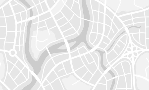 Abstract City Map Banner.