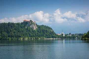 Castle near the lake Bled, Slovenia