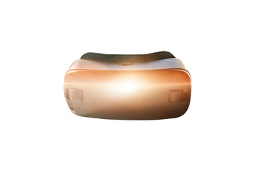 Virtual reality glasses or VR glasses with visual effects. The technology of the present and the future