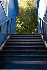 staircase on measure between houses