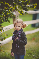 portrait of adorable little girl