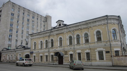 Fototapeta na wymiar PERM, STREET OF KUIBYSHEV